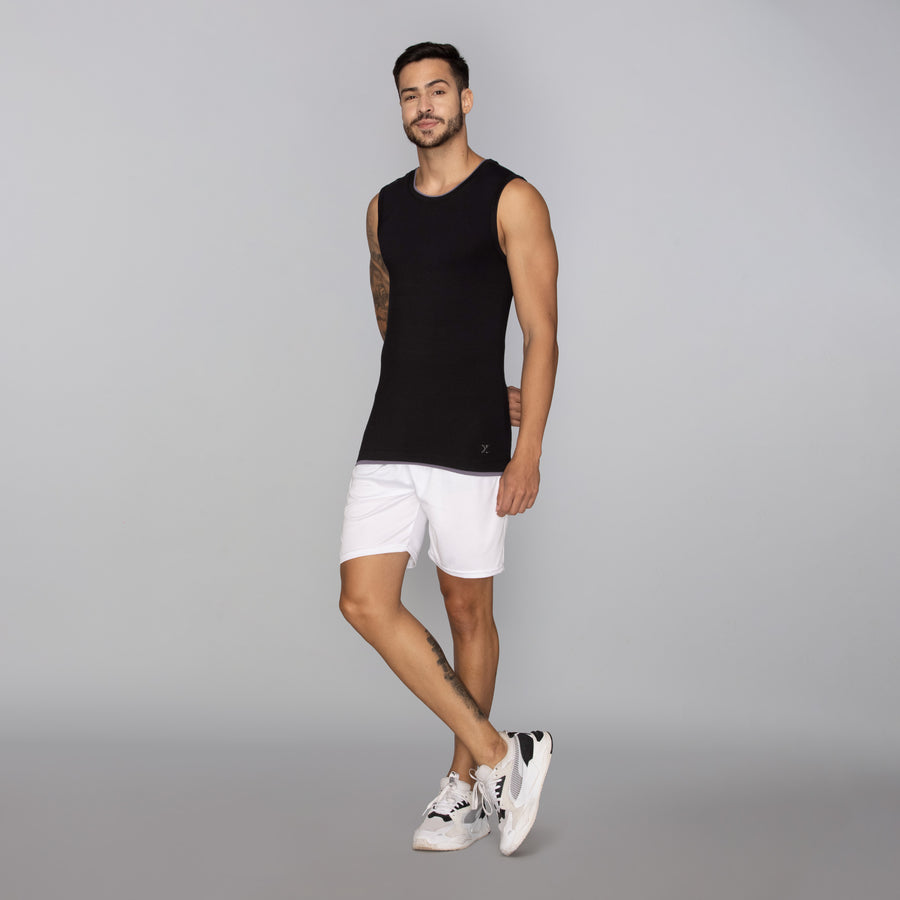 Buy Activo Combed Cotton [Black] Gym Vest – XYXX Apparels