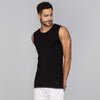 Activo Combed Cotton Gym Vests For Men Pack of 2 (All Black) - XYXX Mens Apparels