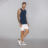 Activo Combed Cotton Gym Vests For Men Estate Blue - XYXX Mens Apparels