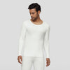 Cotton Rich Thermal Long Sleeve Vest For Men Ivory White - XYXX Crew