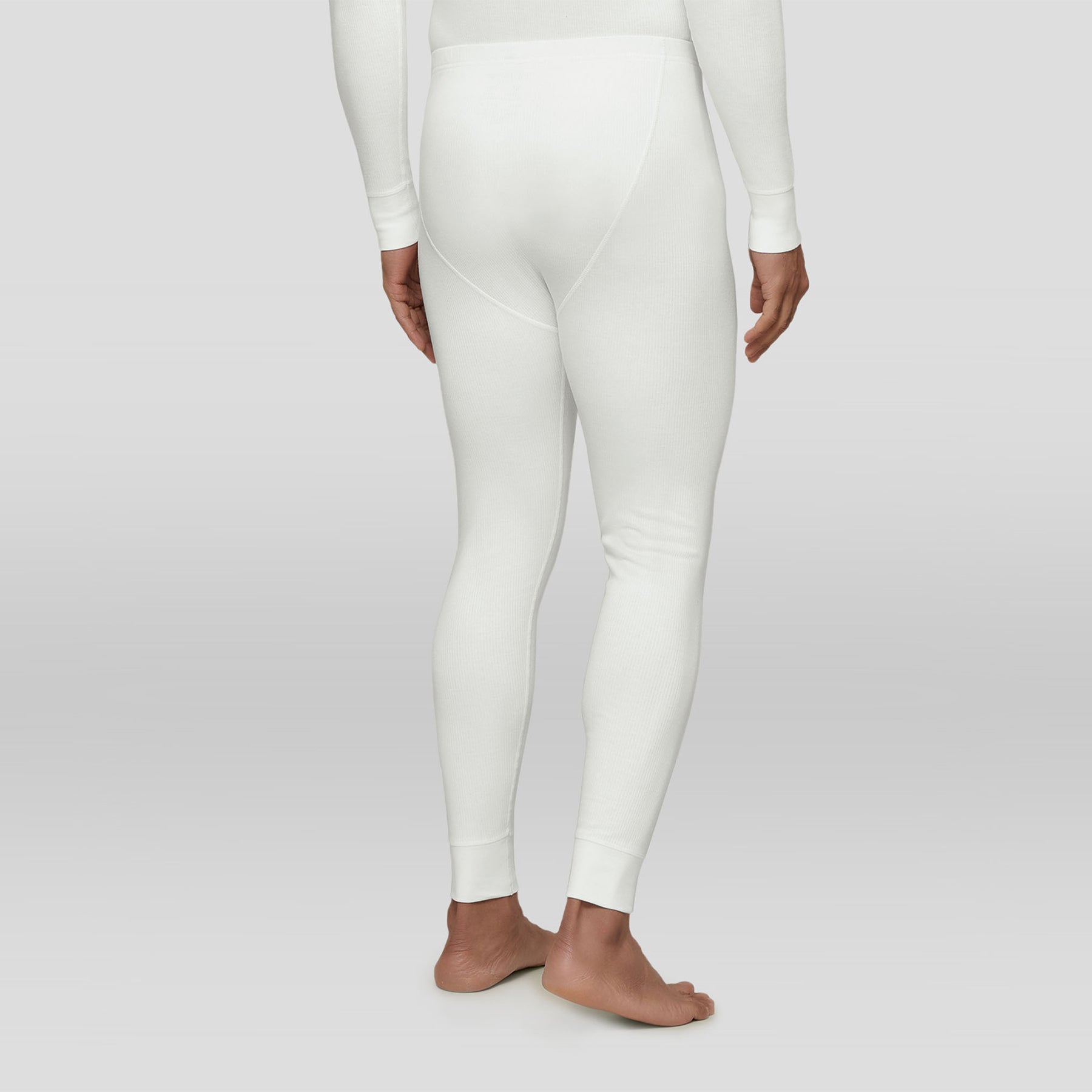 Cotton Rich Thermal Long Johns For Men Ivory White - XYXX Crew