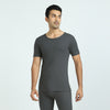 Cotton Rich Thermal Short Sleeve Vest Graphite Grey