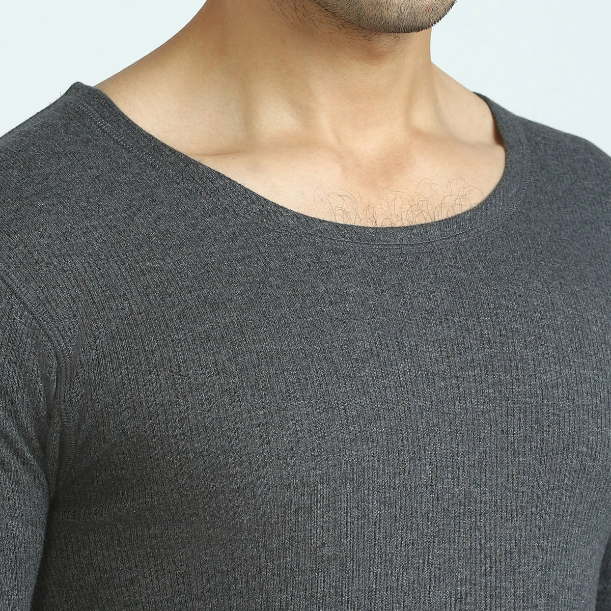 Cotton Rich Thermal Short Sleeve Vest Graphite Grey - XYXX Crew