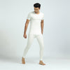 Cotton Rich Thermal Short Sleeve Vest For Men Ivory White - XYXX Crew