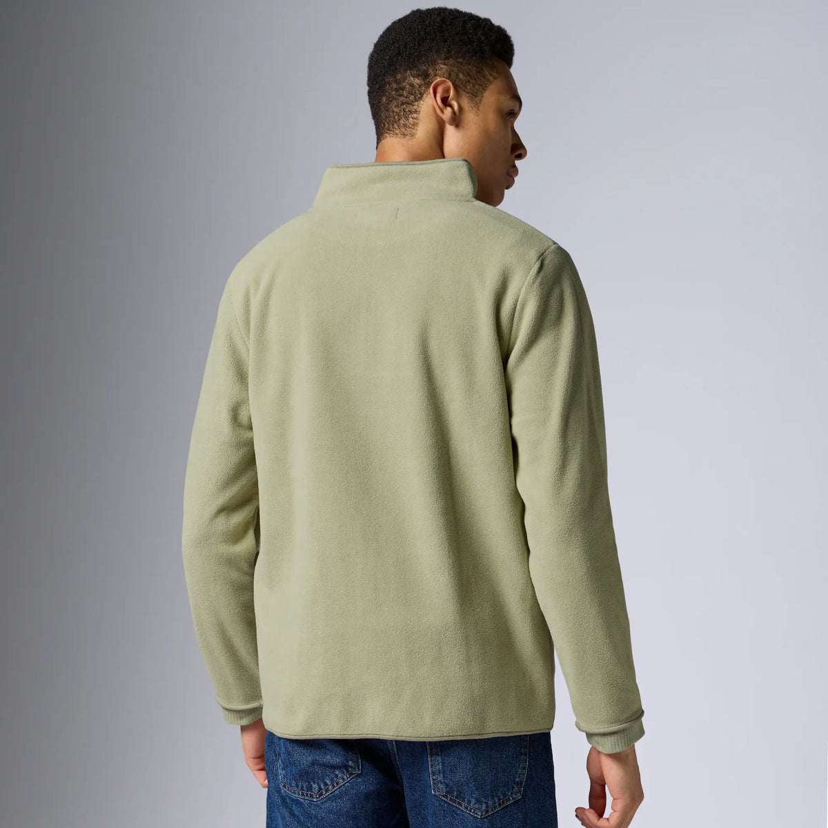 Mens Alterra Polar Fleece Jackets Cascade Grey - XYXX Crew