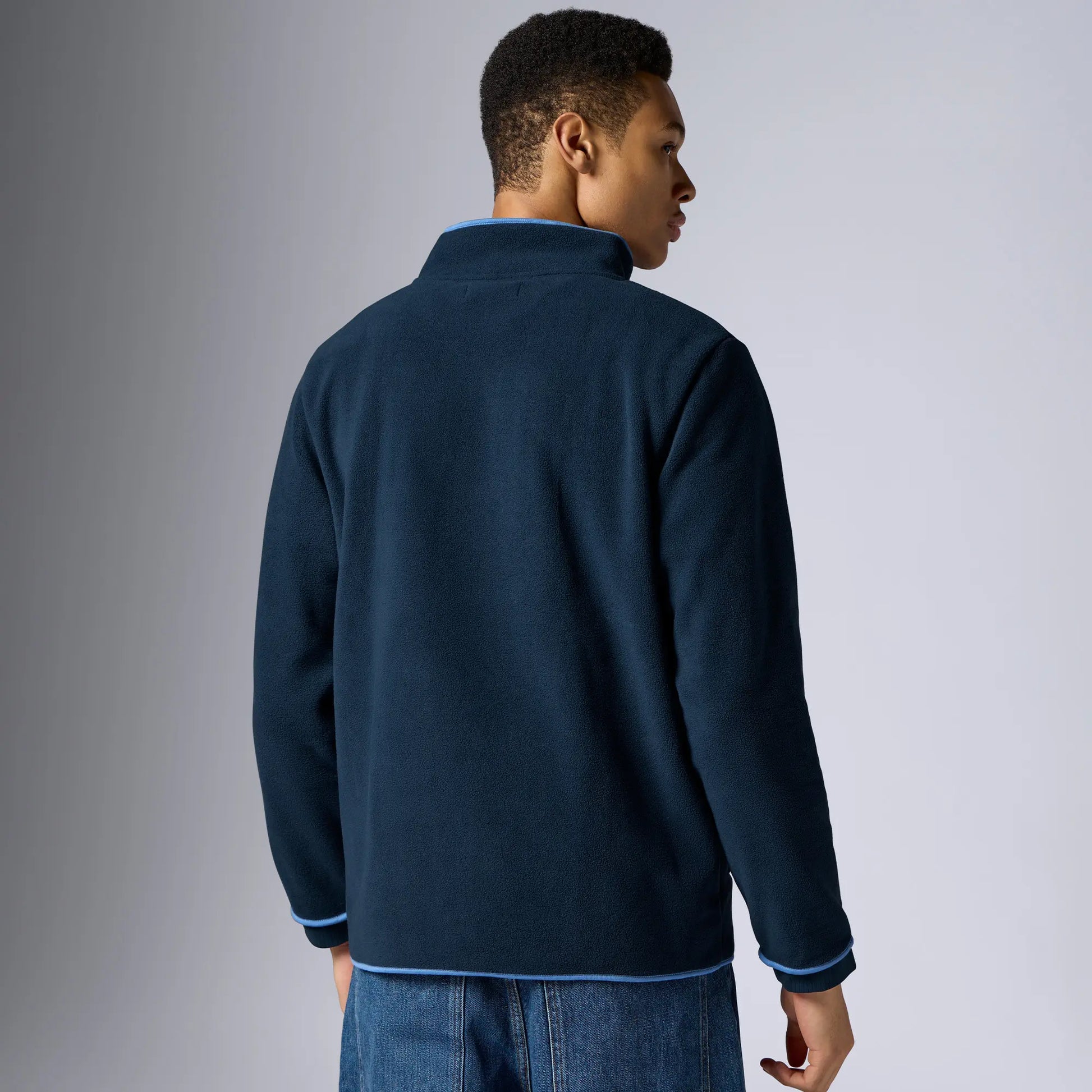Mens Alterra Polar Fleece Jackets Midnight Blue - XYXX Crew
