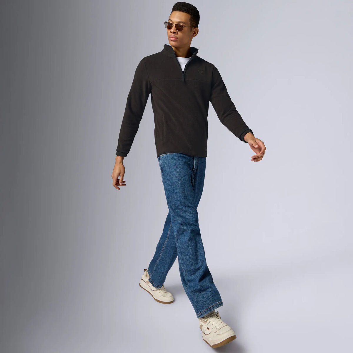 Mens Alterra Polar Fleece Jackets Malt Brown - XYXX Crew
