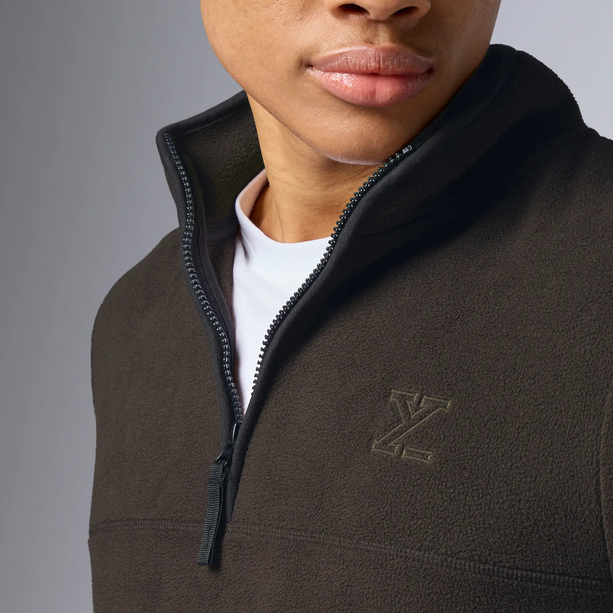 Mens Alterra Polar Fleece Jackets Malt Brown - XYXX Crew