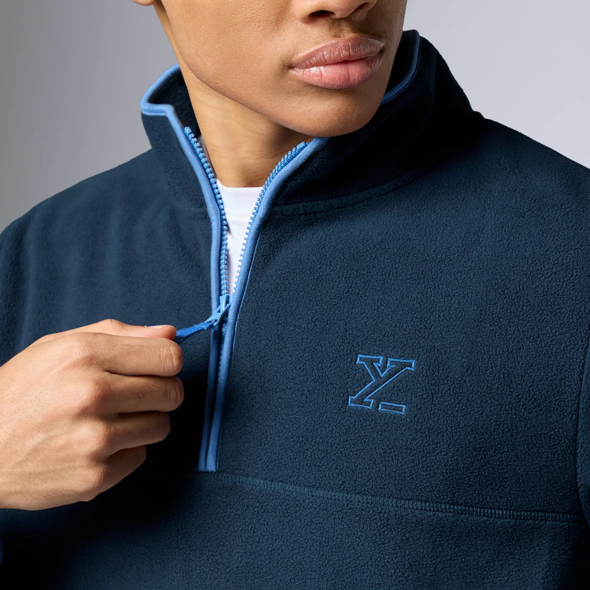 Mens Alterra Polar Fleece Jackets Midnight Blue - XYXX Crew