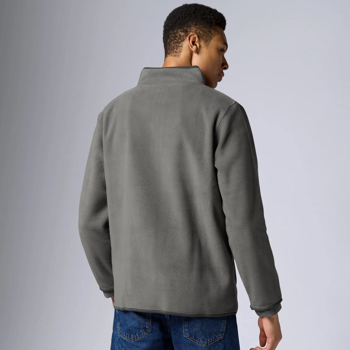 Mens Alterra Polar Fleece Jackets Moon Grey - XYXX Crew