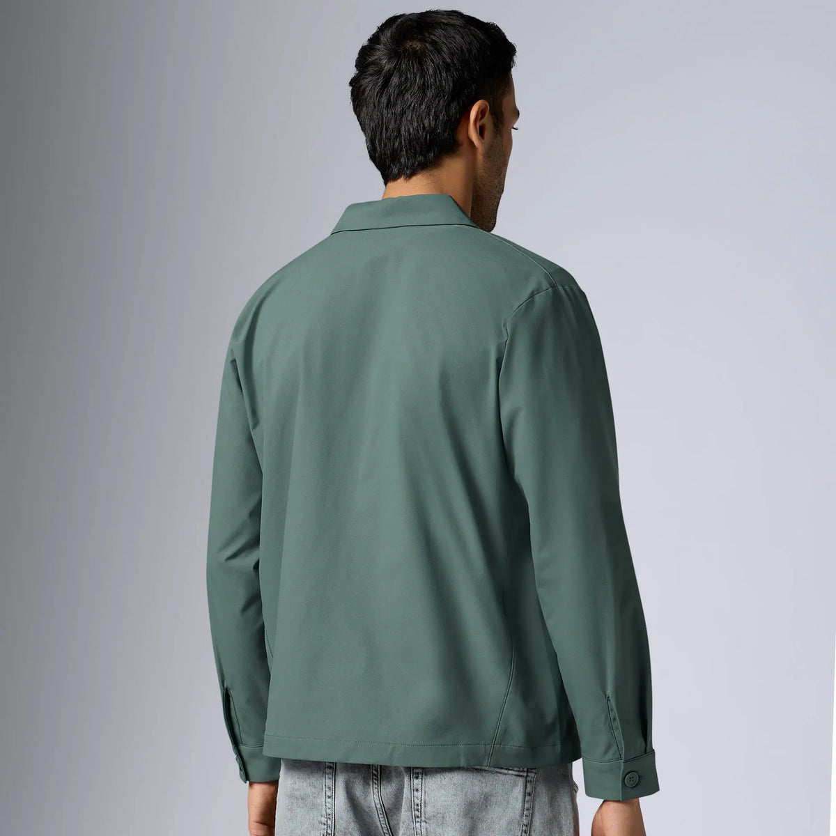 Amp Polyester Shacket Pine Green - XYXX Crew