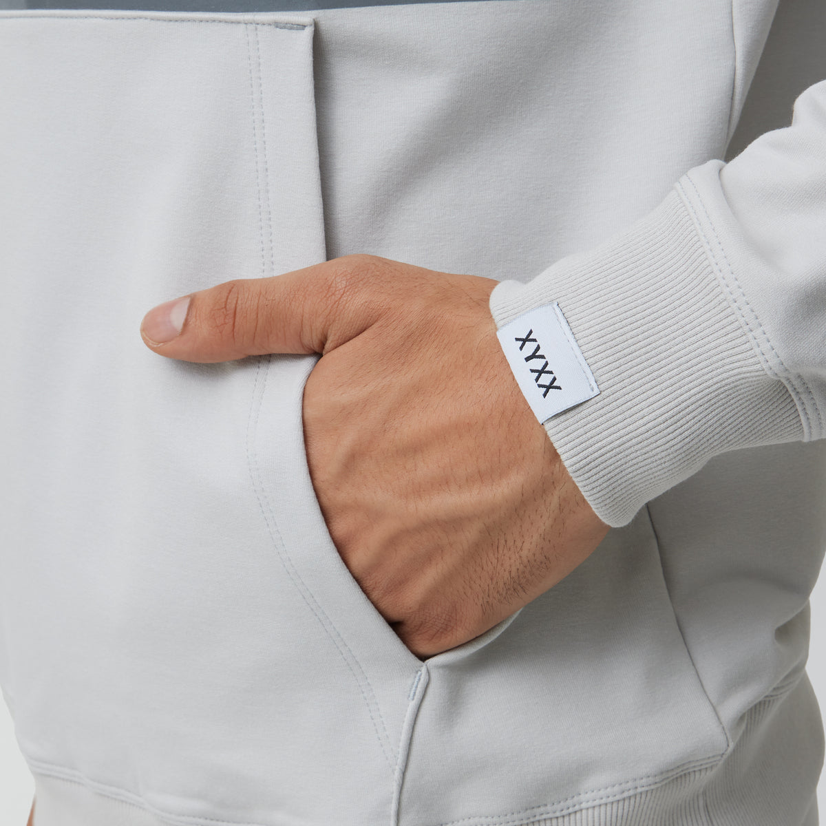 Ascent French Terry Cotton Blend Hoodie and Joggers Co-Ord Chrome White - XYXX Crew