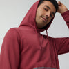 Ascent French Terry Cotton Blend Hoodies Crimson Red