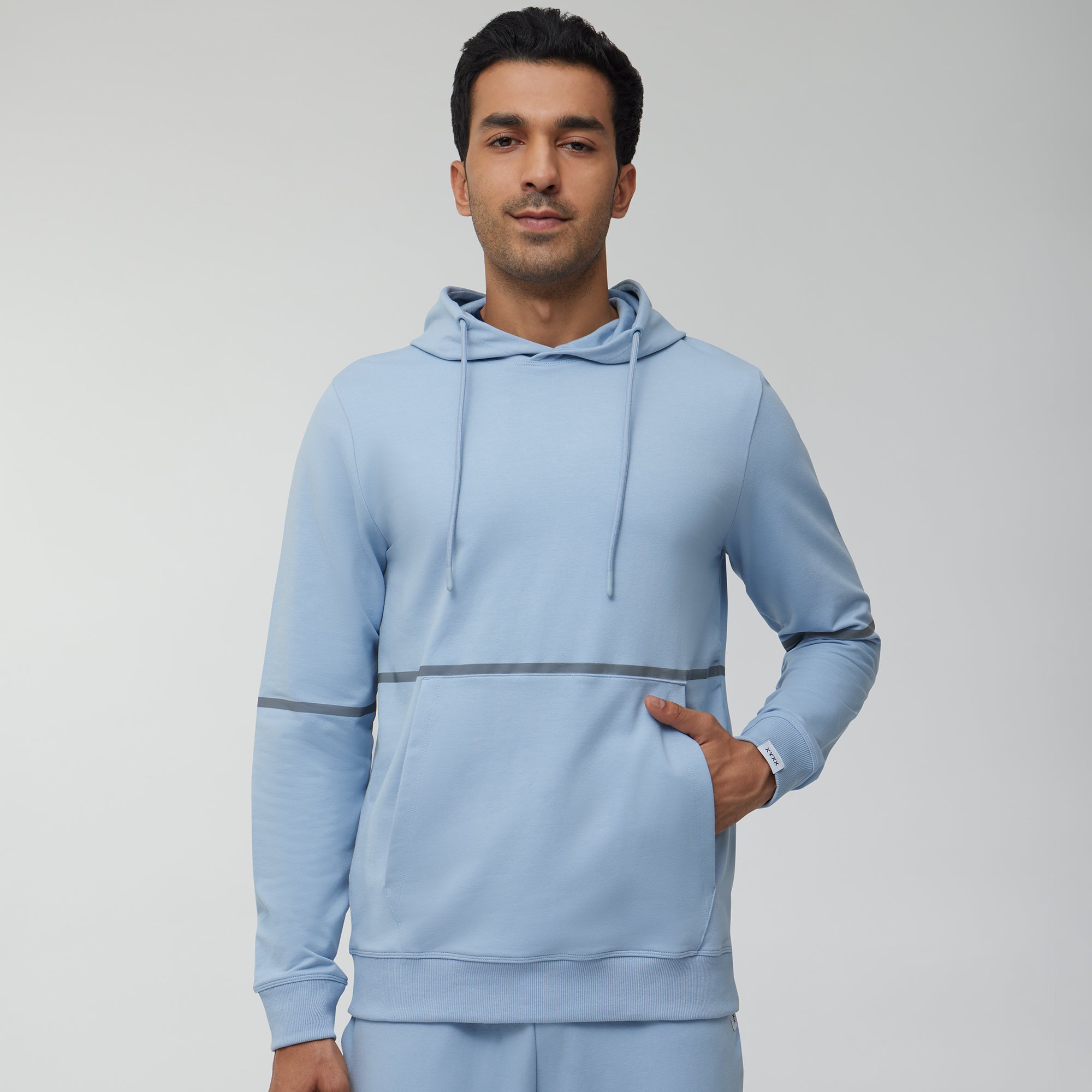 Ascent French Terry Cotton Blend Hoodie and Joggers Co-Ord Glacier Blue