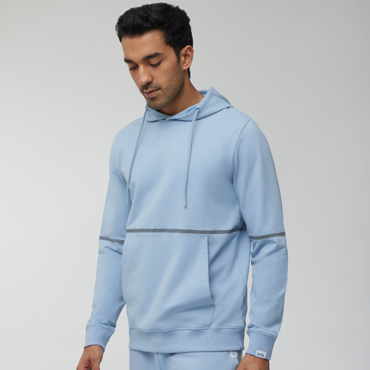 Ascent French Terry Cotton Blend Hoodie and Joggers Co-Ord Glacier Blue - XYXX Crew
