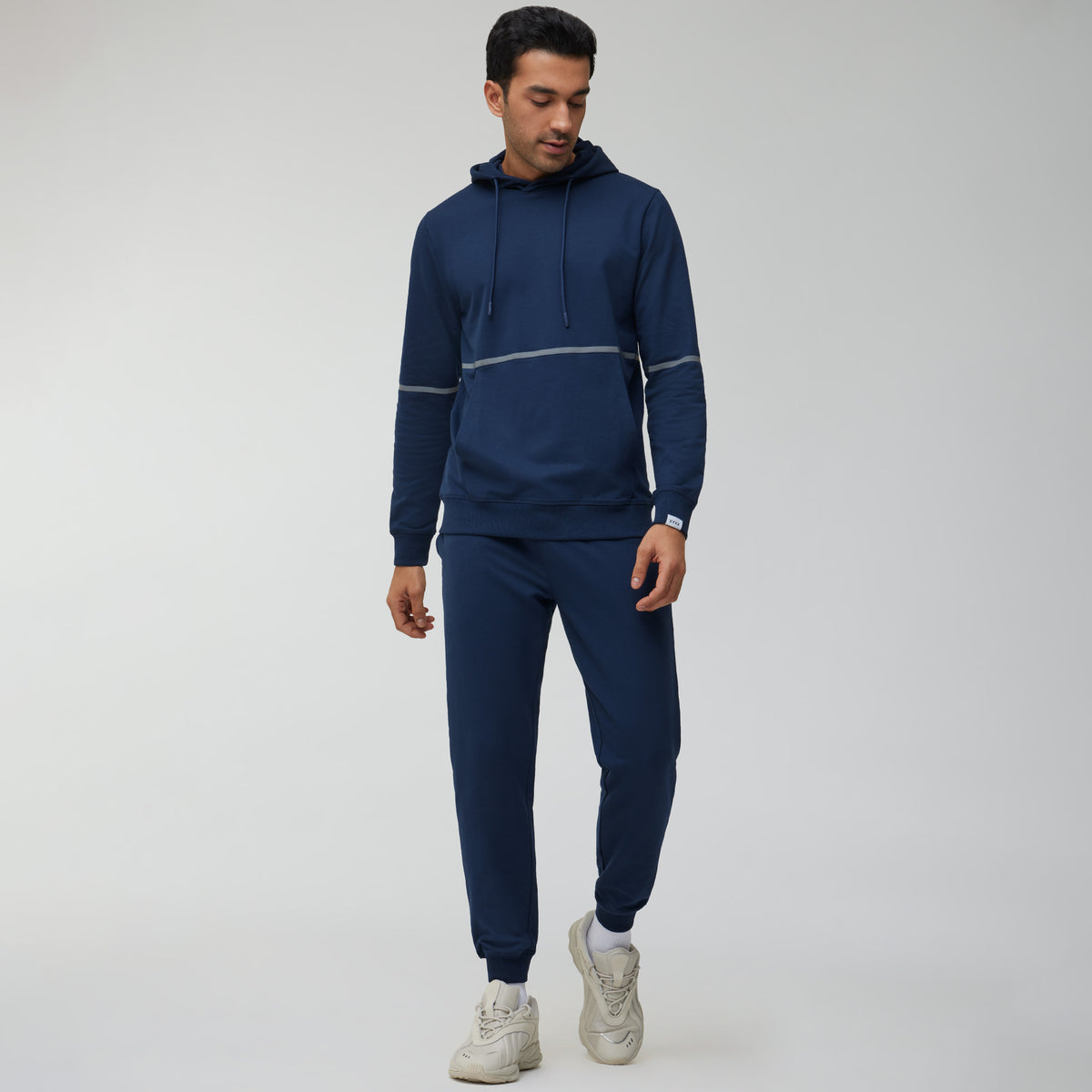 Ascent French Terry Cotton Blend Hoodie and Joggers Co-Ord Midnight Blue - XYXX Crew