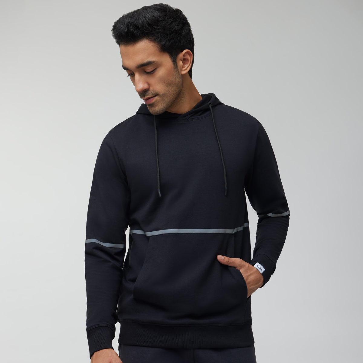 Ascent French Terry Cotton Blend Hoodie and Joggers Co-Ord Pitch Black - XYXX Crew