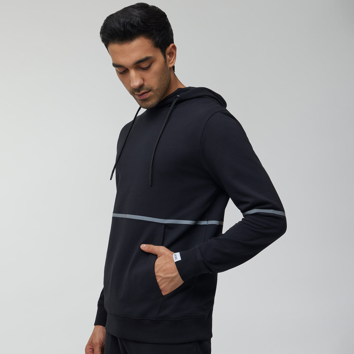 Ascent French Terry Cotton Blend Hoodie and Joggers Co-Ord Pitch Black - XYXX Crew