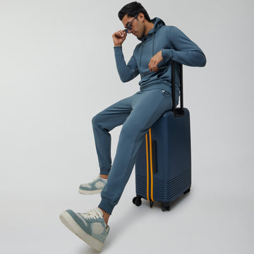Ascent French Terry Cotton Blend Hoodie and Joggers Co-Ord Storm Grey - XYXX Crew