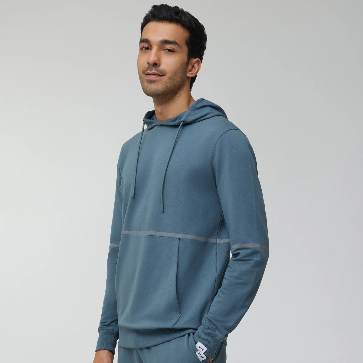 Ascent French Terry Cotton Blend Hoodies Storm Grey - XYXX Crew