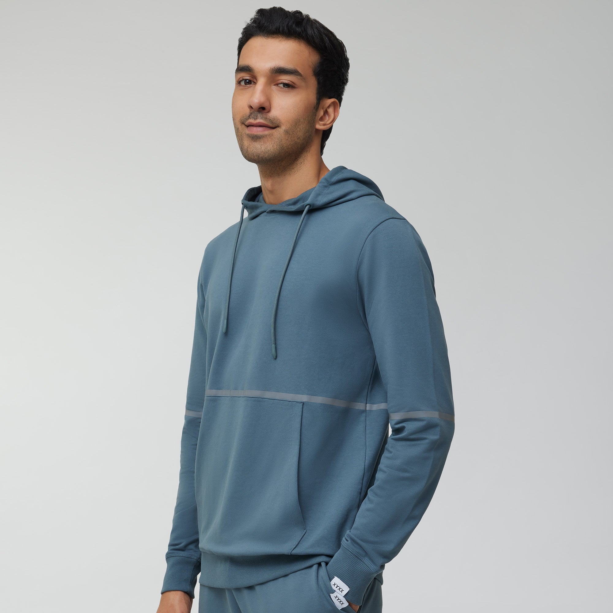 Ascent French Terry Cotton Blend Hoodie and Joggers Co-Ord Storm Grey