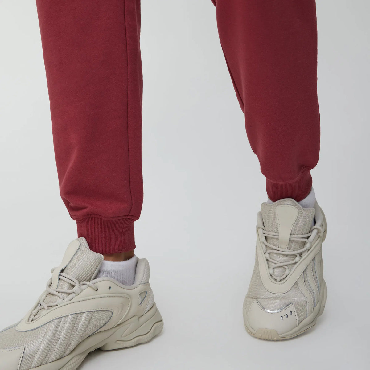 Ascent French Terry Cotton Blend Joggers Crimson Red - XYXX Crew