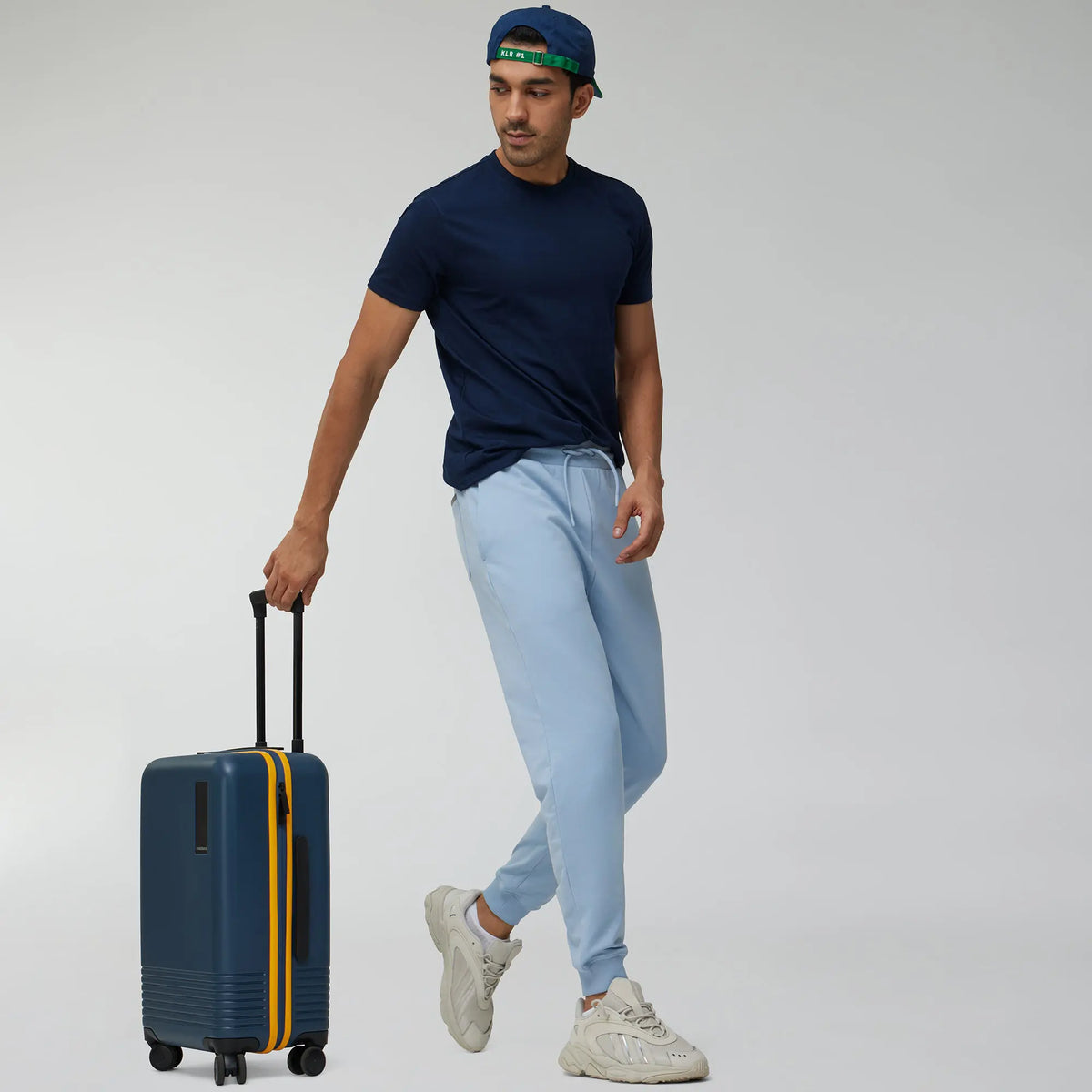 Ascent French Terry Cotton Blend Joggers Glacier Blue - XYXX Crew