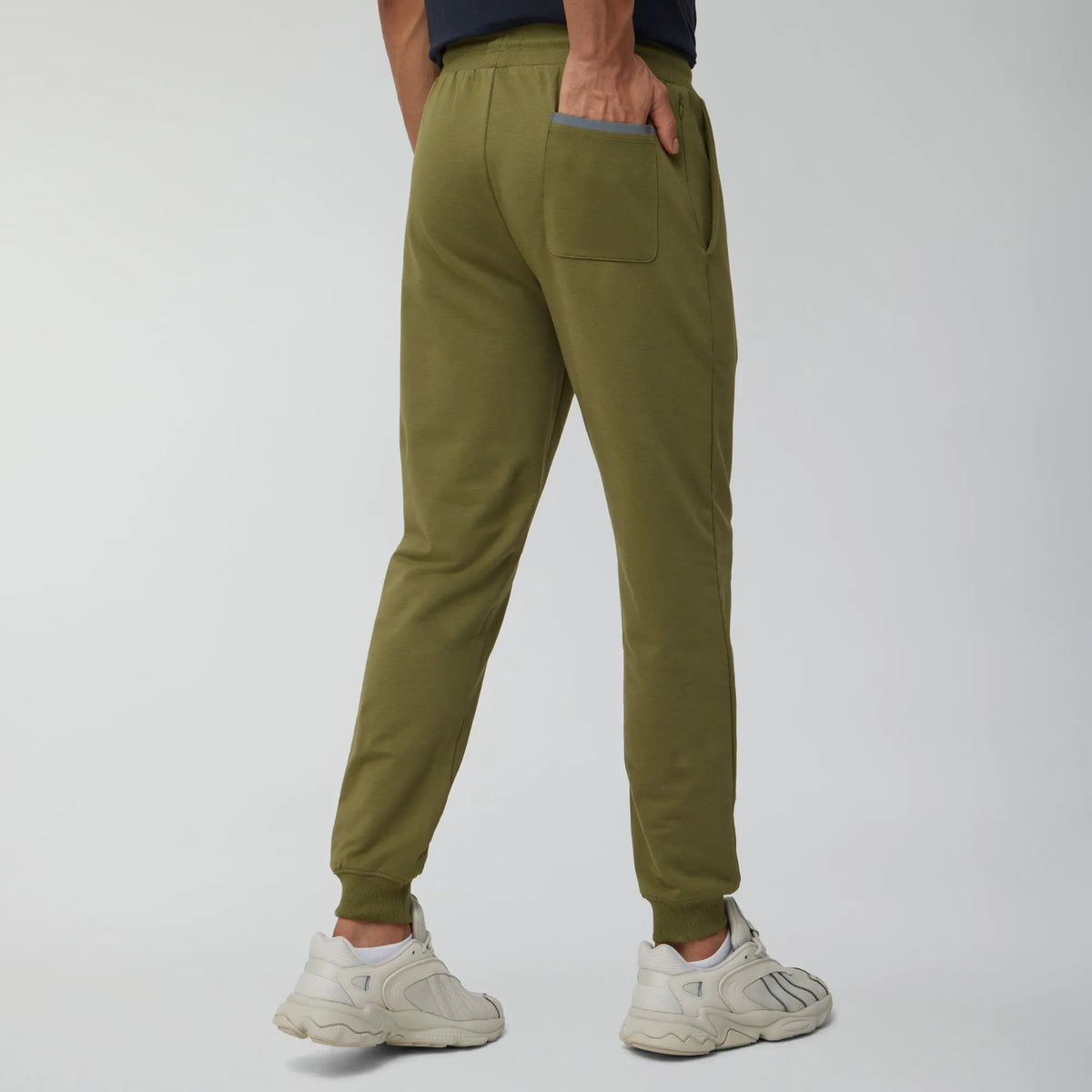 Ascent French Terry Cotton Blend Joggers Olive Green - XYXX Crew
