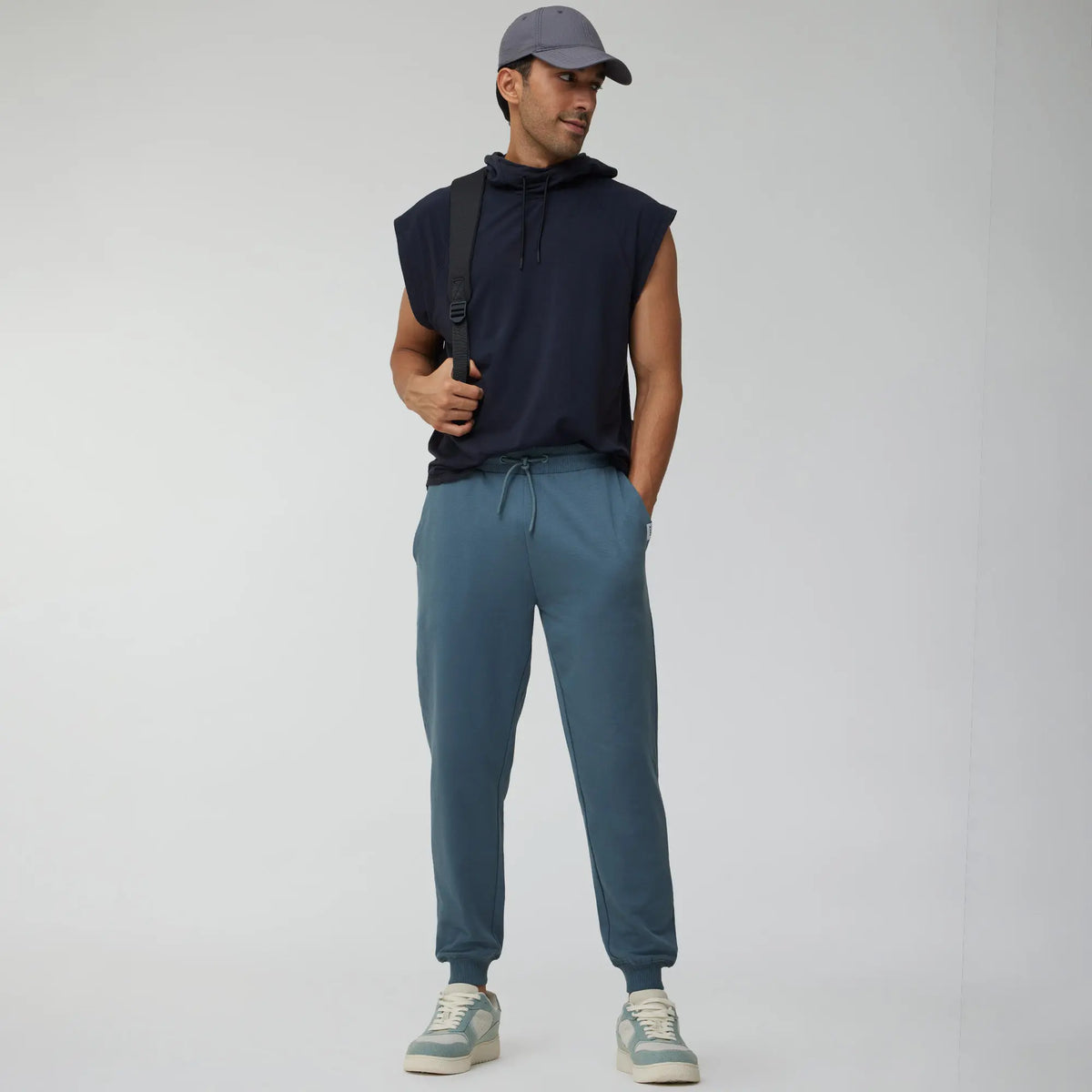 Ascent French Terry Cotton Blend Joggers Storm Grey - XYXX Crew