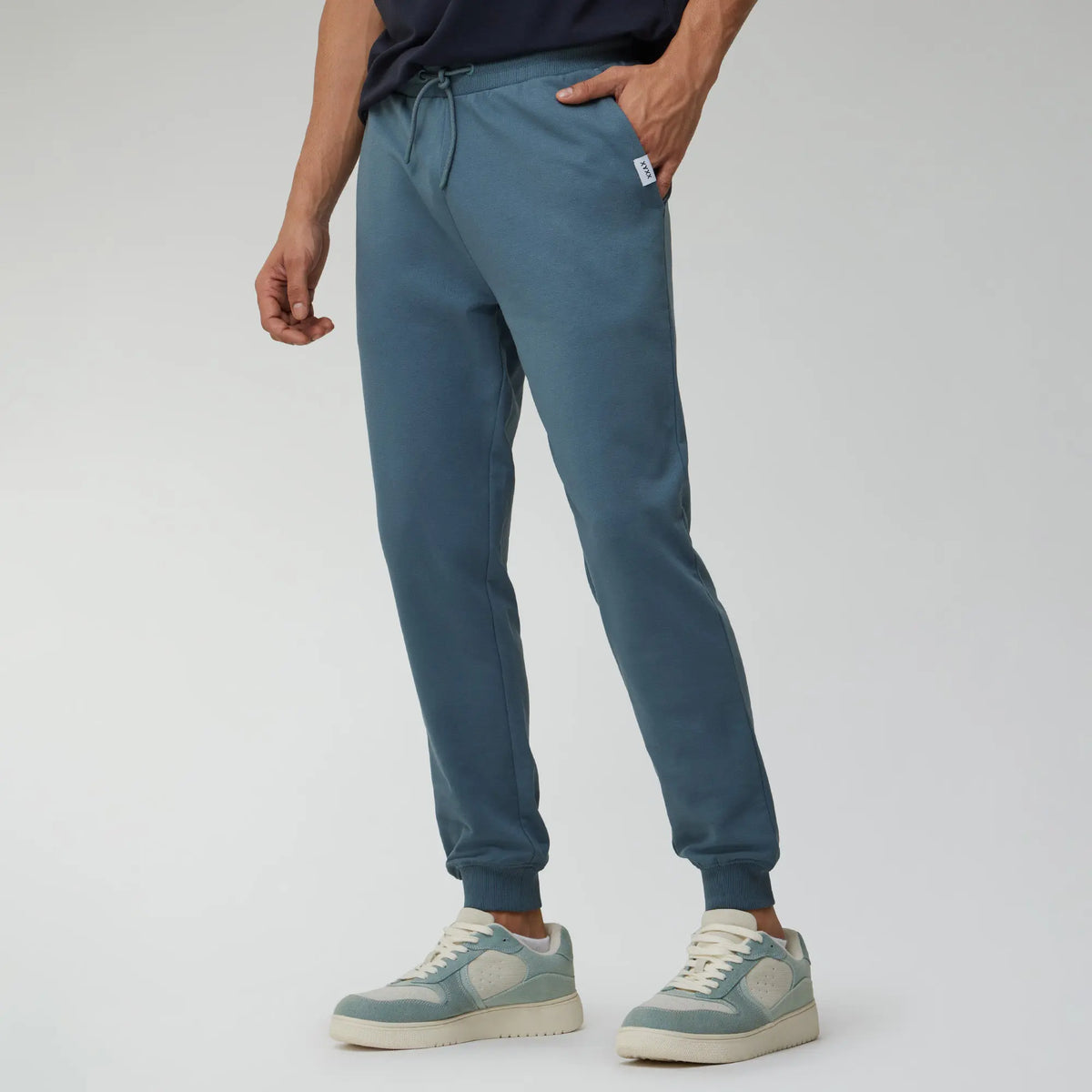 Ascent French Terry Cotton Blend Joggers Storm Grey - XYXX Crew
