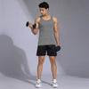 Nova Round Neck Racer Back Vest Ash Grey