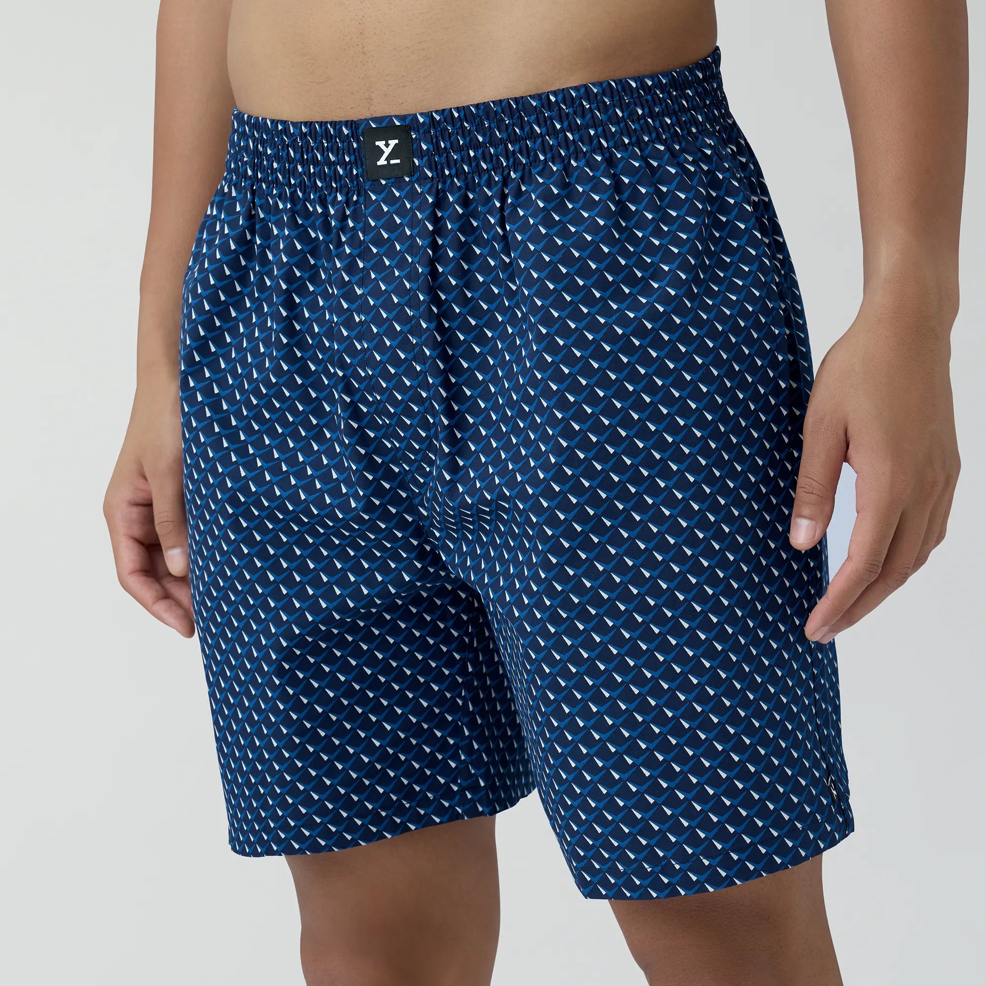 Astor Combed Cotton Boxer Shorts For Men Arrow Blue - XYXX Crew