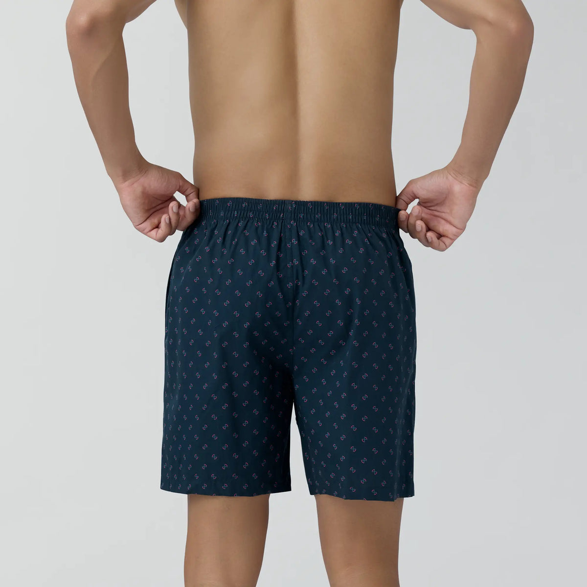 Astor Combed Cotton Boxer Shorts Infinity Black
