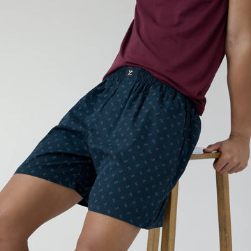Astor Combed Cotton Boxer Shorts Infinity Black