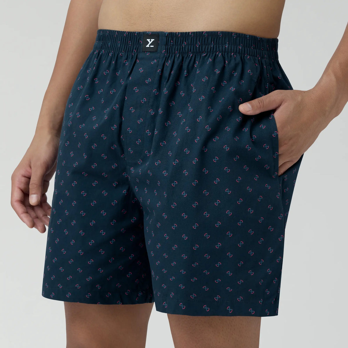 Astor Combed Cotton Boxer Shorts Infinity Black