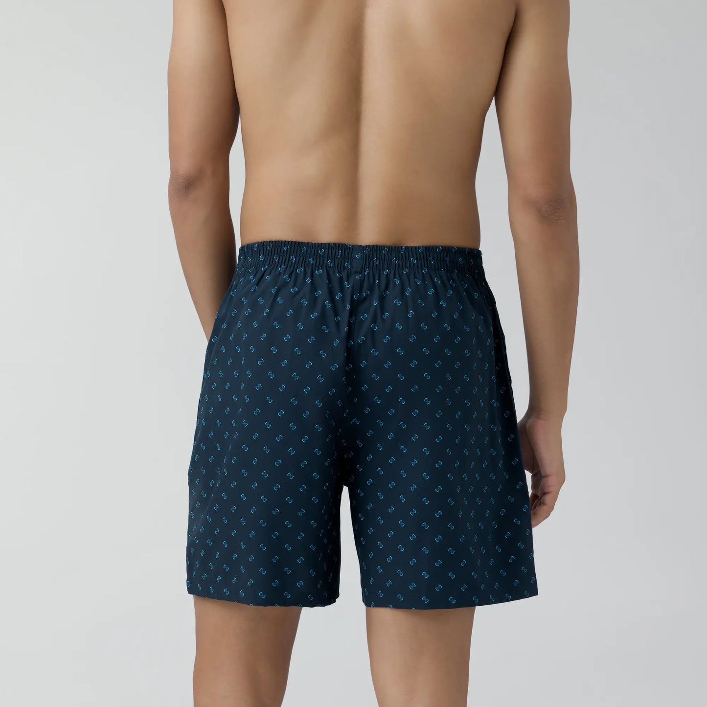 Astor Combed Cotton Boxer Shorts Infinity Blue