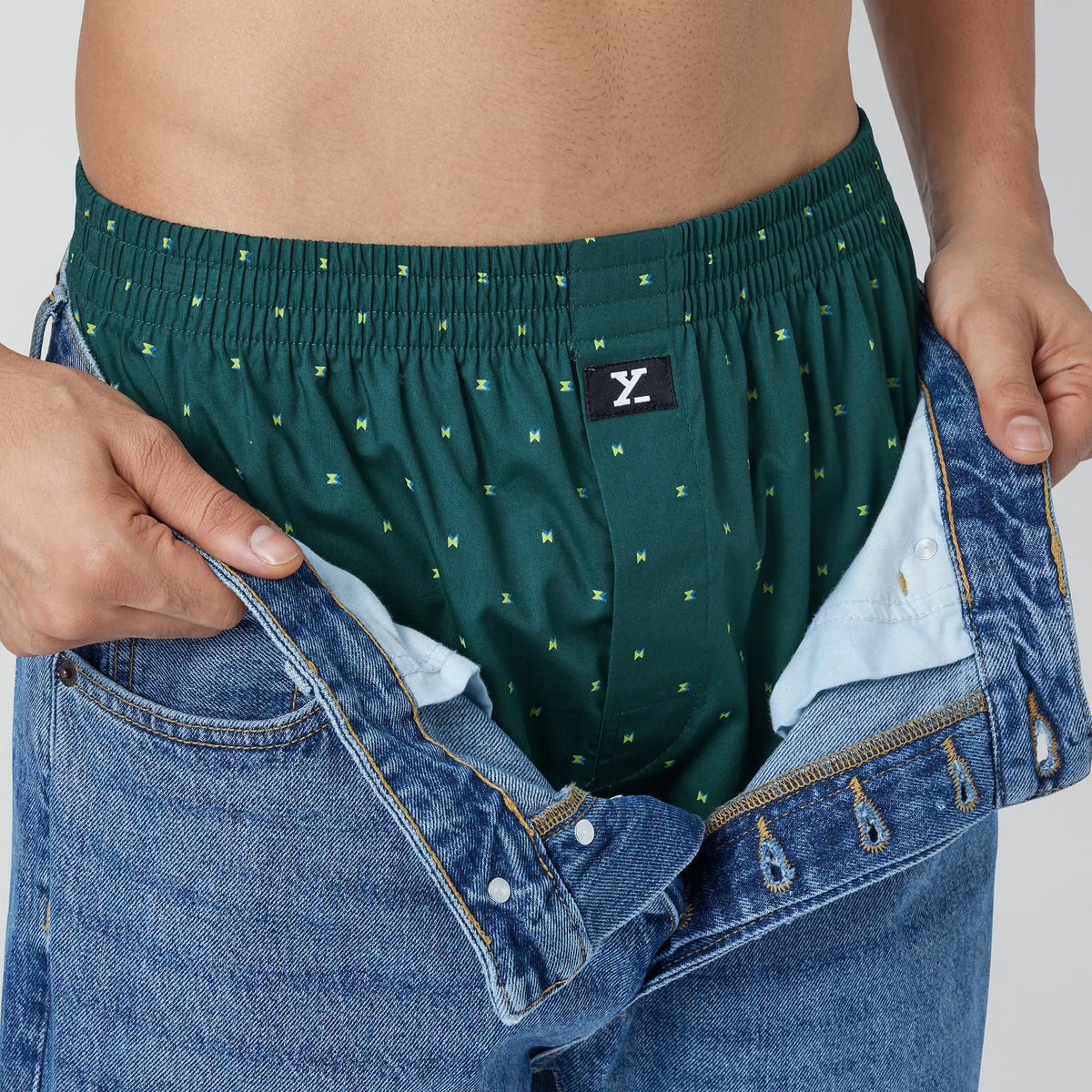 Astor Lounge Inner Boxers Chrono Green - XYXX Crew