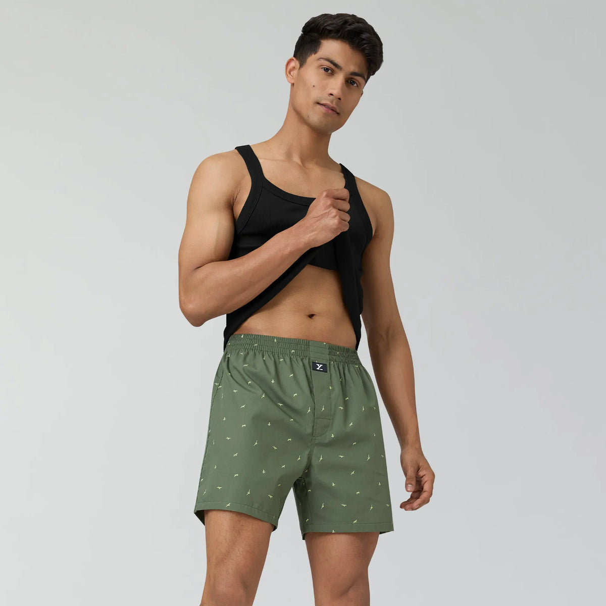 Astor Lounge Inner Boxers Wings Green - XYXX Crew