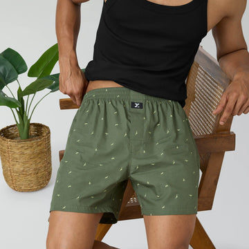 Astor Lounge Inner Boxers Wings Green - XYXX Crew