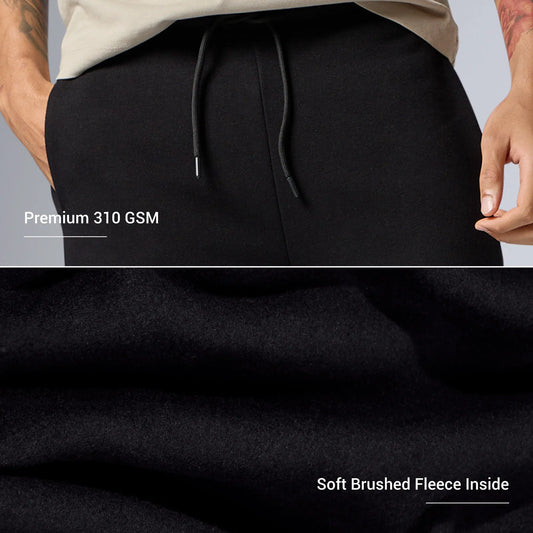 Pulse French Terry Cotton Blend Sweatpants Pitch Black - XYXX Crew