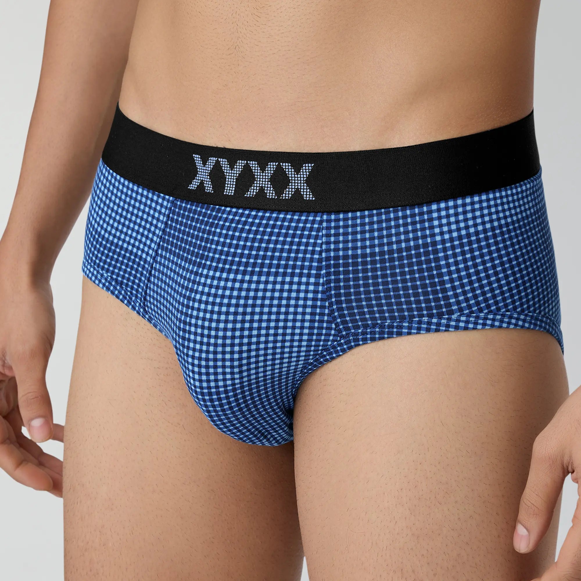 Blox Modal Briefs For Men Azure Blue - XYXX Crew