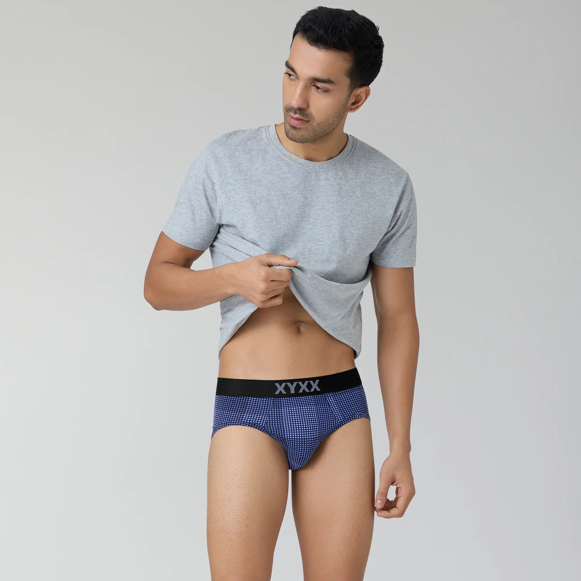 Blox Modal Briefs For Men Plum Blue - XYXX Crew