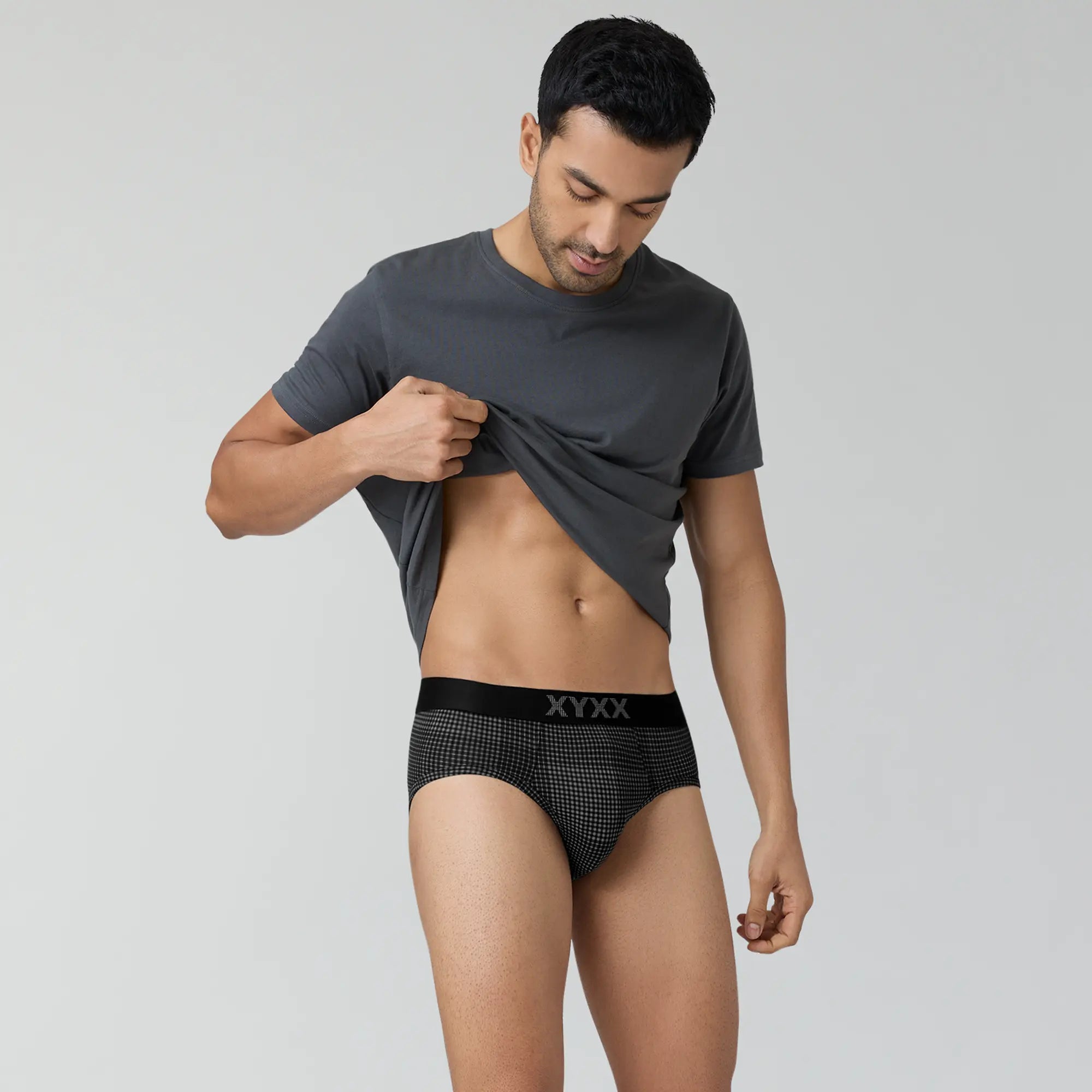 Blox Modal Briefs For Men Smoke Black - XYXX Crew