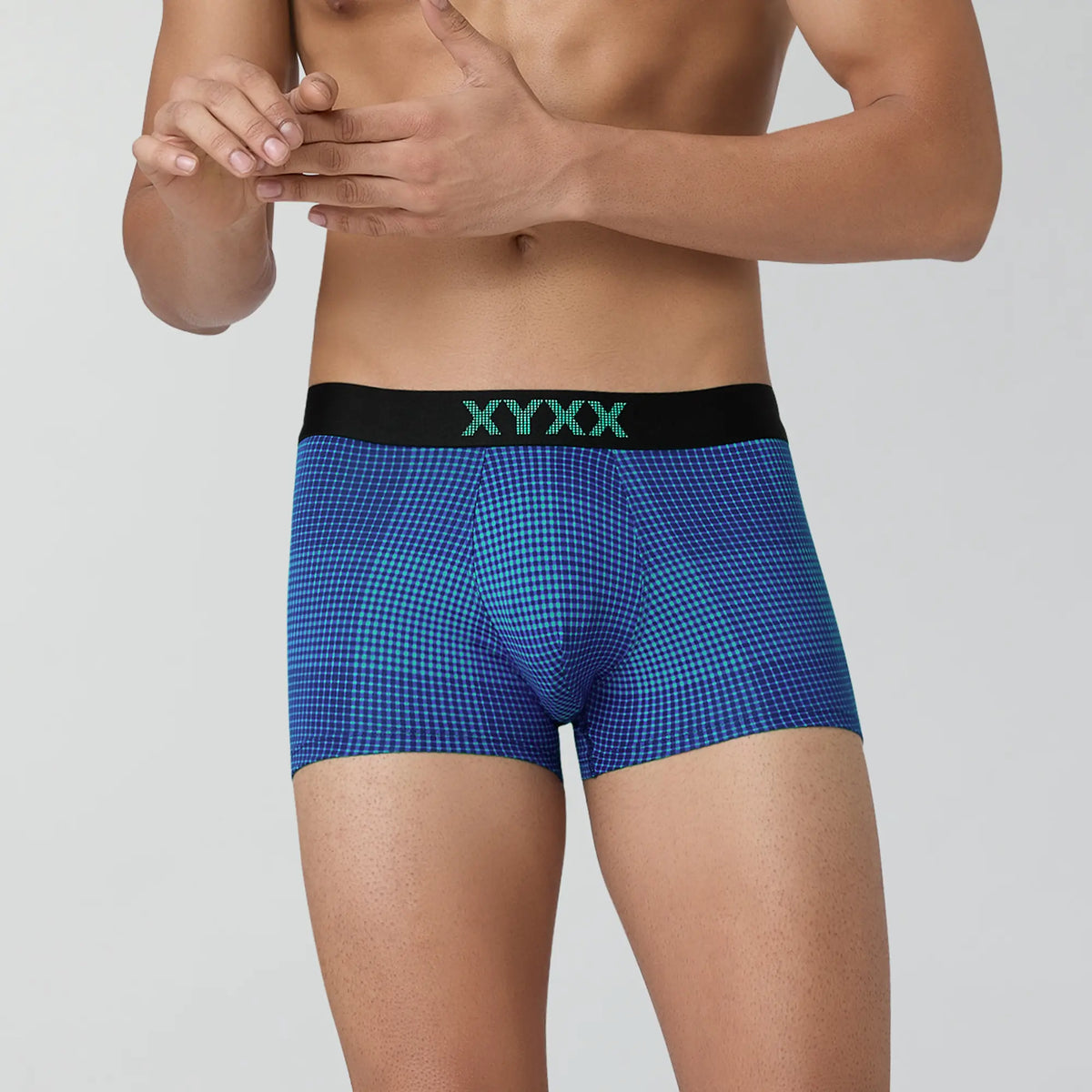Quad Cotton Trunks Aqua Green - XYXX Crew