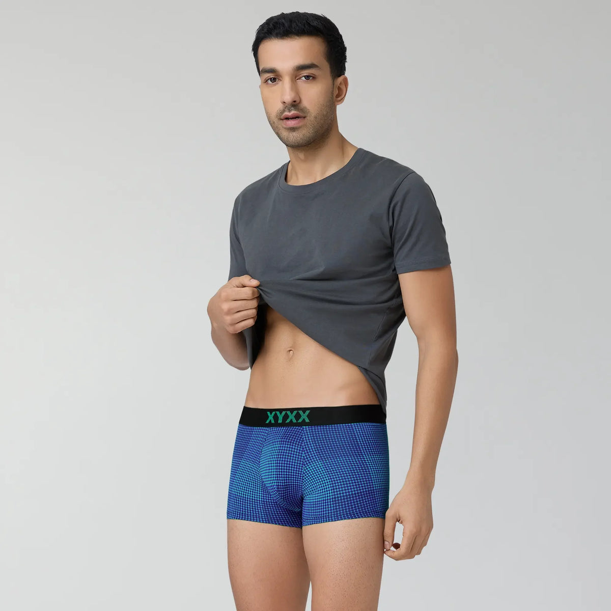 Quad Cotton Trunks Aqua Green - XYXX Crew