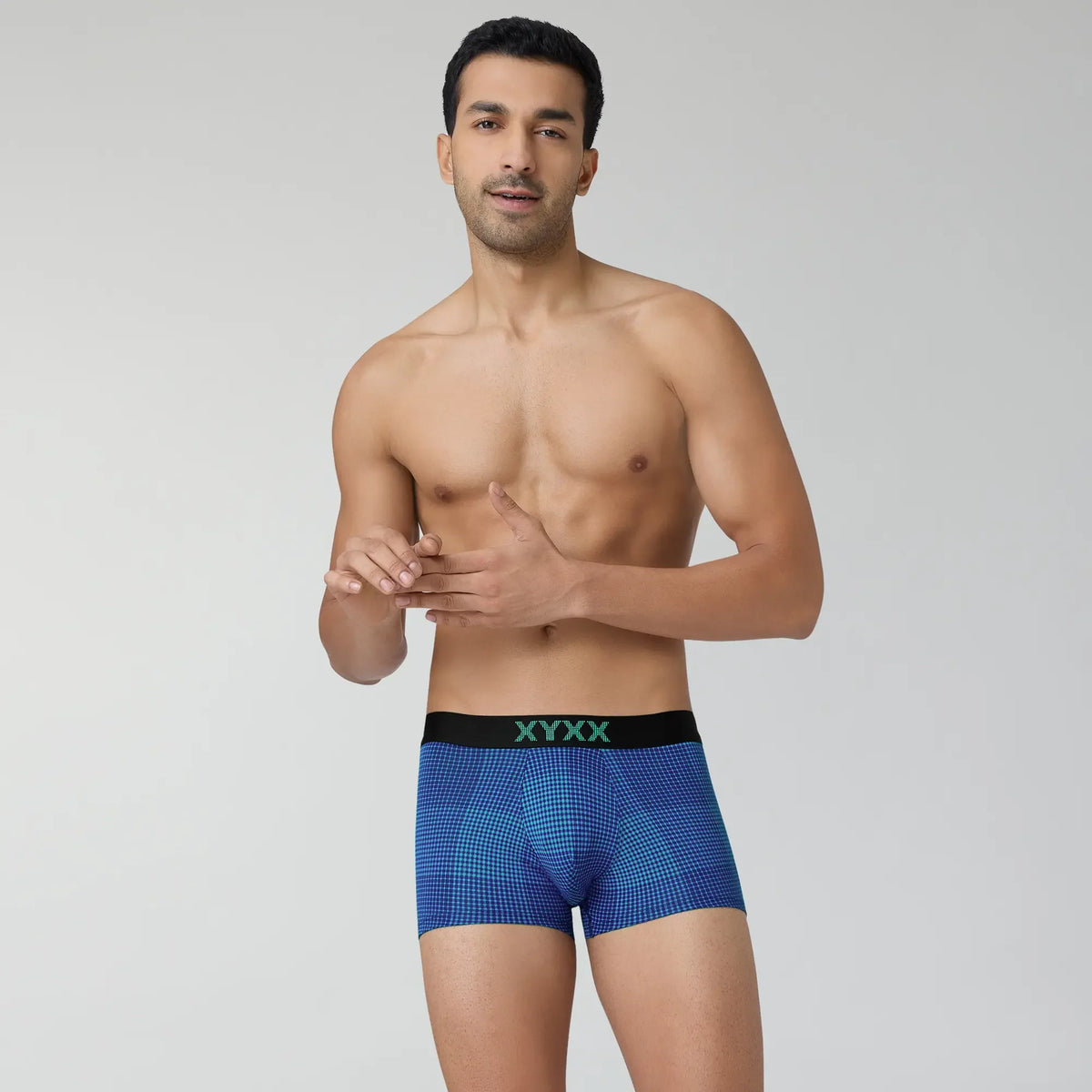 Quad Cotton Trunks Aqua Green - XYXX Crew