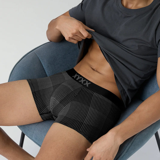 Quad Cotton Trunks Smoke Black - XYXX Crew
