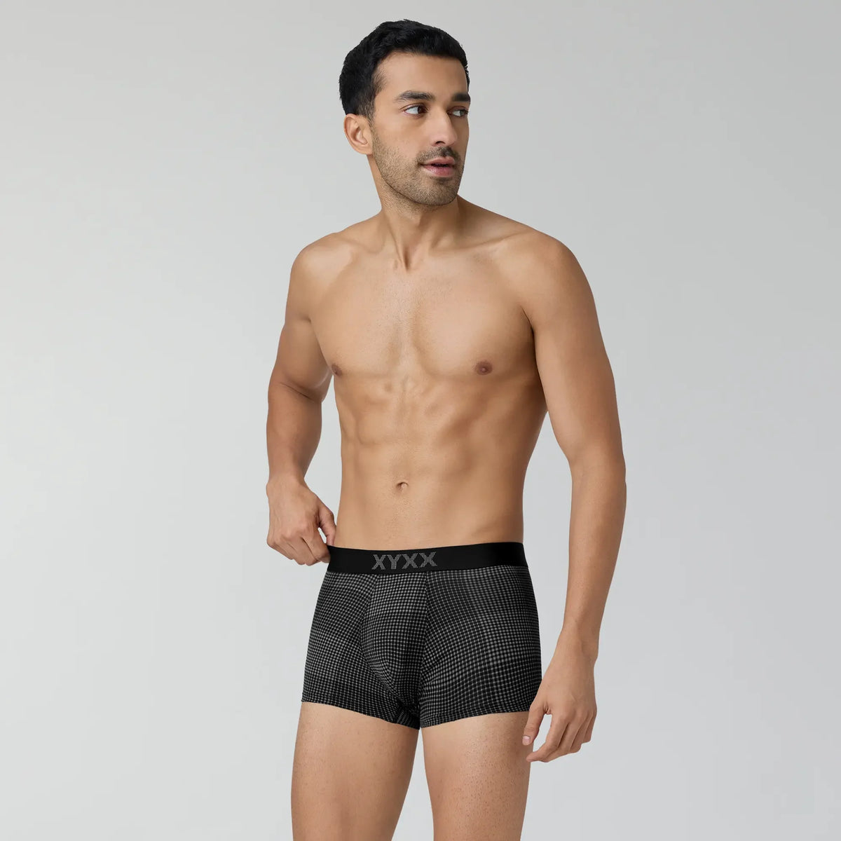 Quad Cotton Trunks Smoke Black - XYXX Crew