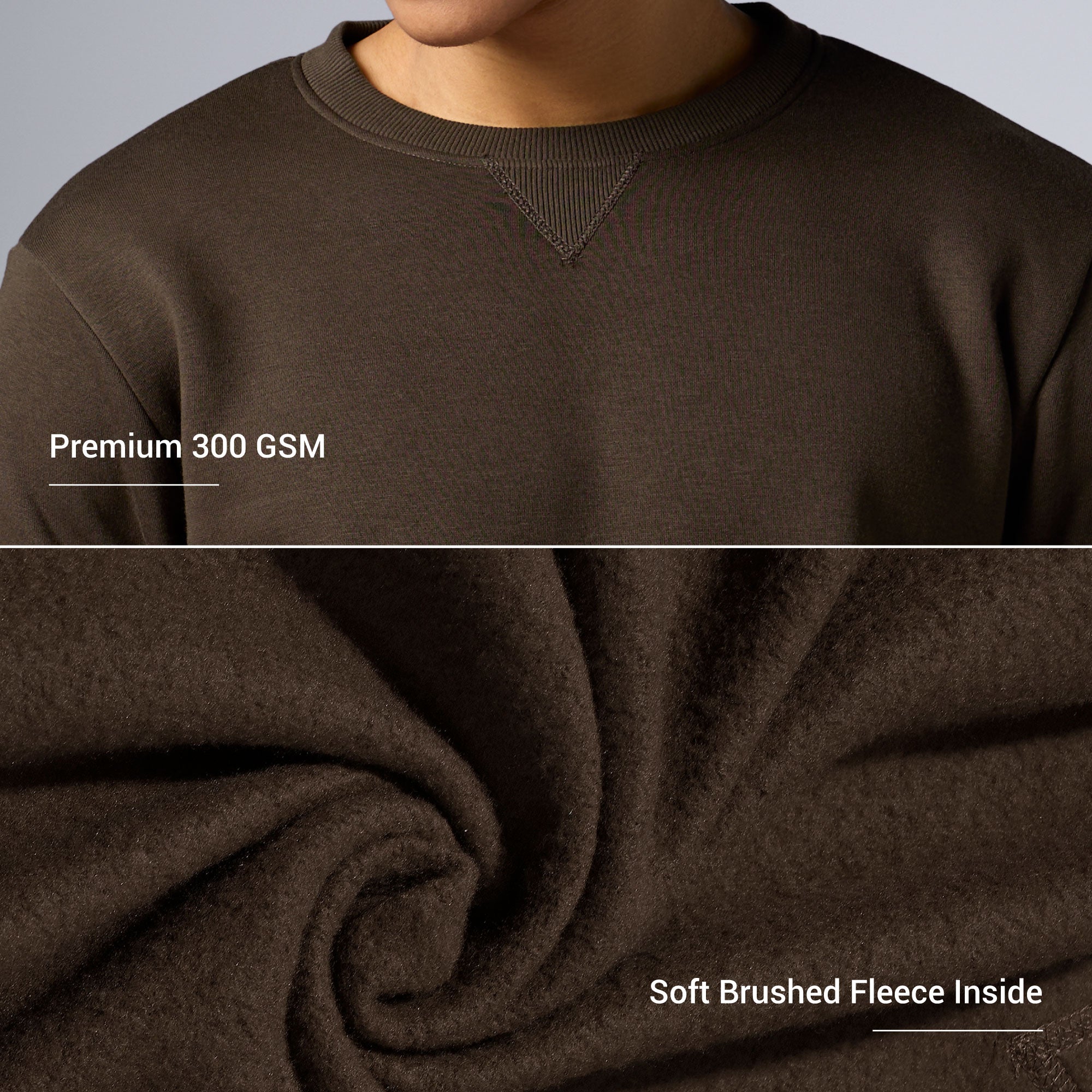 Neo French Terry Cotton-Blend Sweatshirt Malt Brown