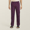 Checkmate Combed Cotton Pyjamas For Men Autumn Maroon -  XYXX Crew